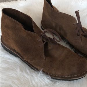 J Crew Suede lace up Boots